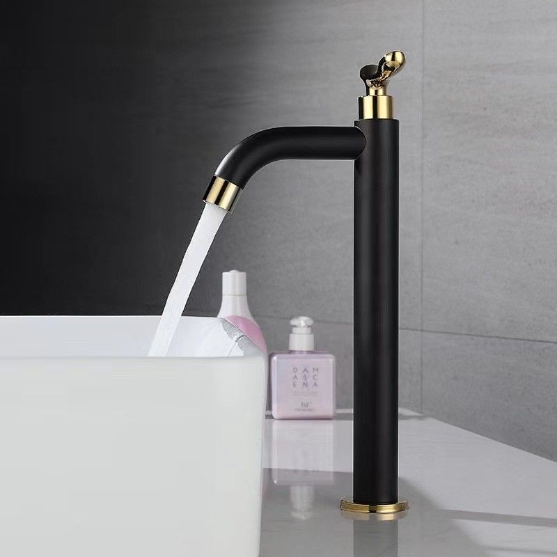 SUS304 Paslanmaz Çelik Şık Gemi Banyo Mat Siyah Tek Soğuk Su Havzası Muslukları