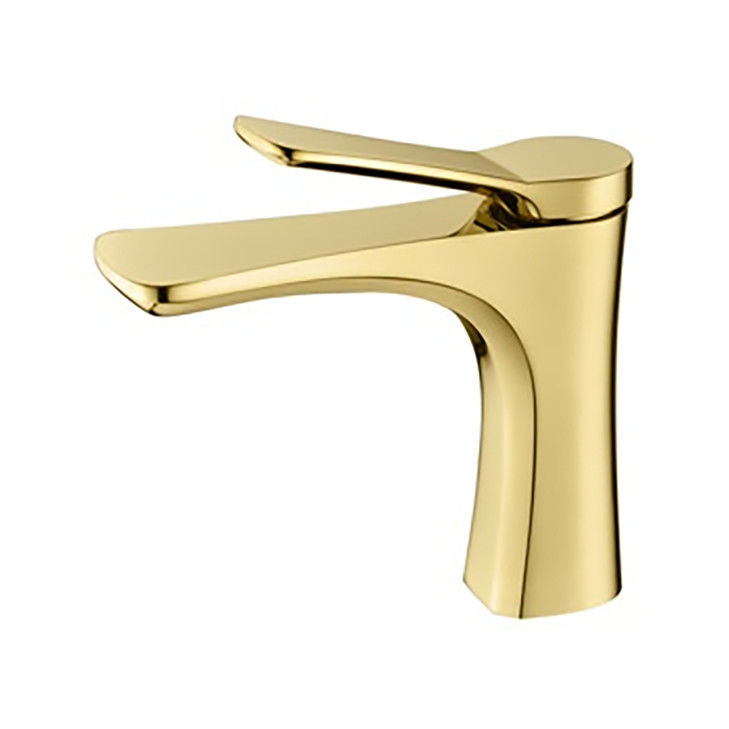 Pirinç Modern Tek Delikli Tek Kulplu Lavabo Bataryası Krom Mat Siyah Altın Gri