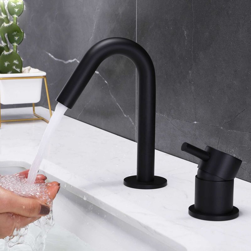 SUS304 Paslanmaz Çelik Tek Delikli Tek Kulplu Lavabo Bataryası Krom Mat Siyah Altın Sn