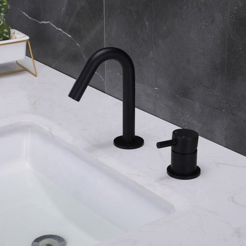 SUS304 Paslanmaz Çelik Tek Delikli Tek Kulplu Lavabo Bataryası Krom Mat Siyah Altın Sn