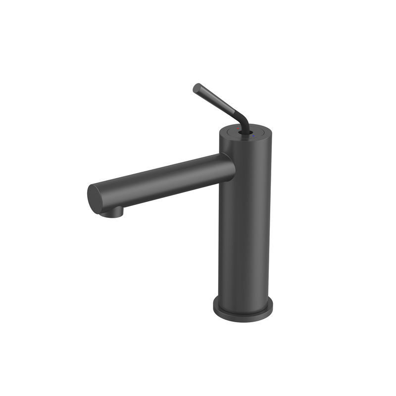 Minimalist SUS304 Banyo Bataryaları Tek Kulplu Mat Siyah SN Gemi Lavabo Bataryası