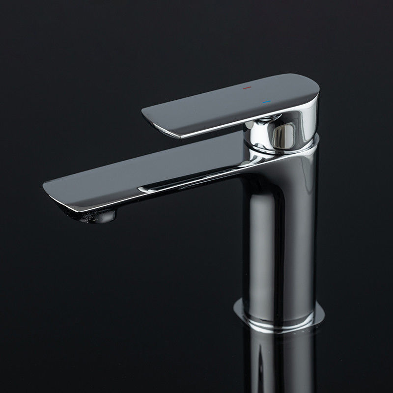 Pirinç Modern Tek Delikli Tek Kulplu Lavabo Bataryası Krom Mat Siyah Altın Gri