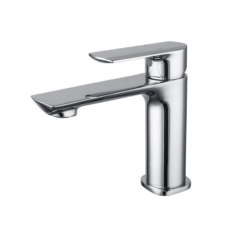Pirinç Modern Tek Delikli Tek Kulplu Lavabo Bataryası Krom Mat Siyah Altın Gri