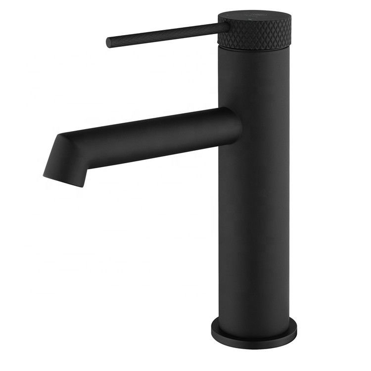Pirinç Modern Tek Delikli Tek Kulplu Lavabo Bataryası Krom Mat Siyah Altın Gri